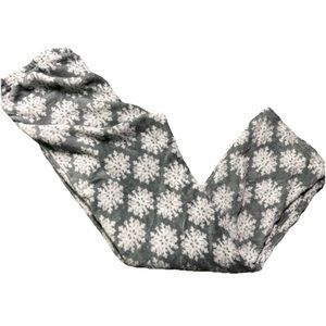 Womenโs Just Love Warm Grey Lounge Pajama Pants With Snowflakes Size Large